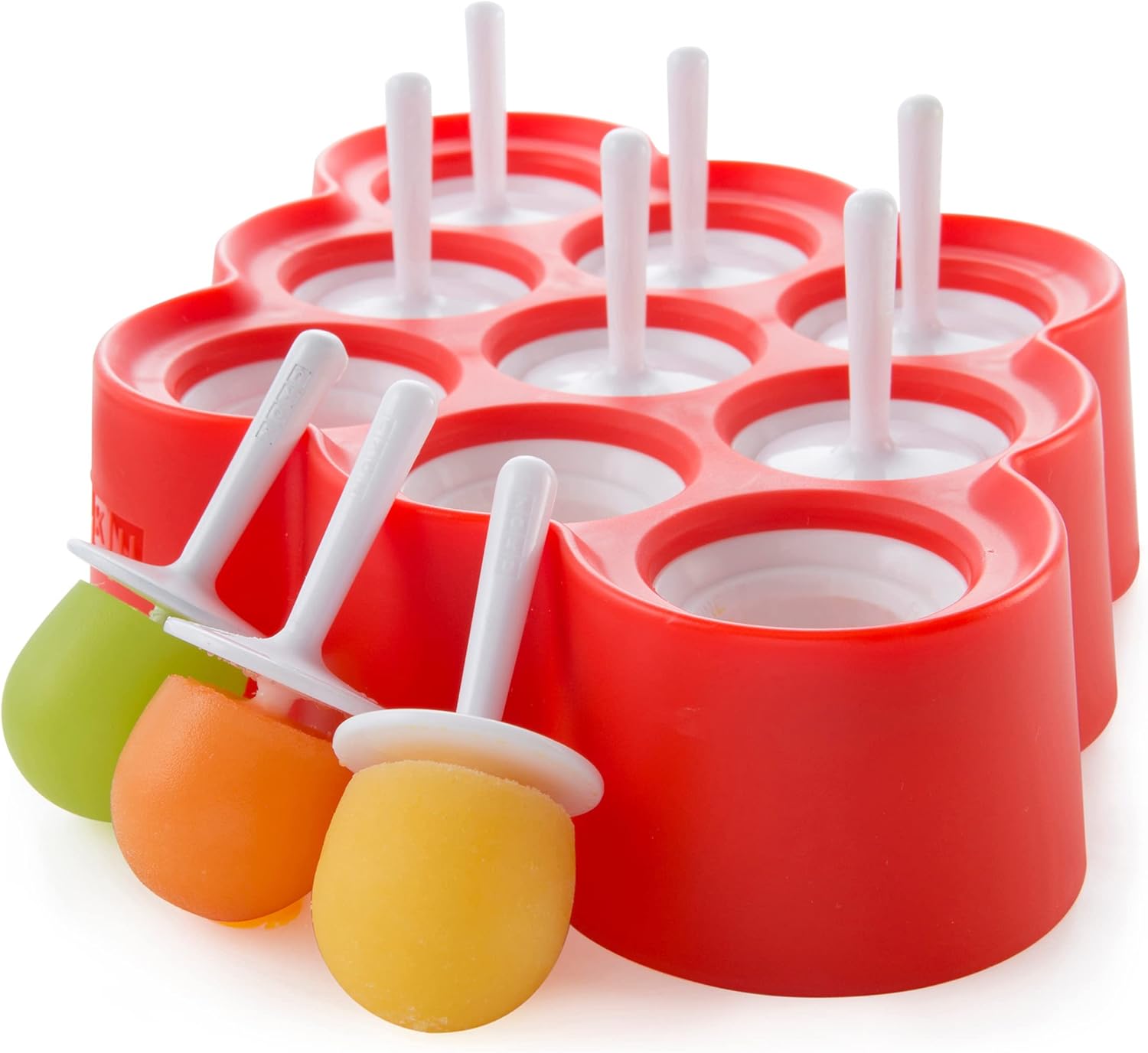 ZOKU Mini Pop Molds 9 Cavity BPA Free Silicone Drip Guards Sticks