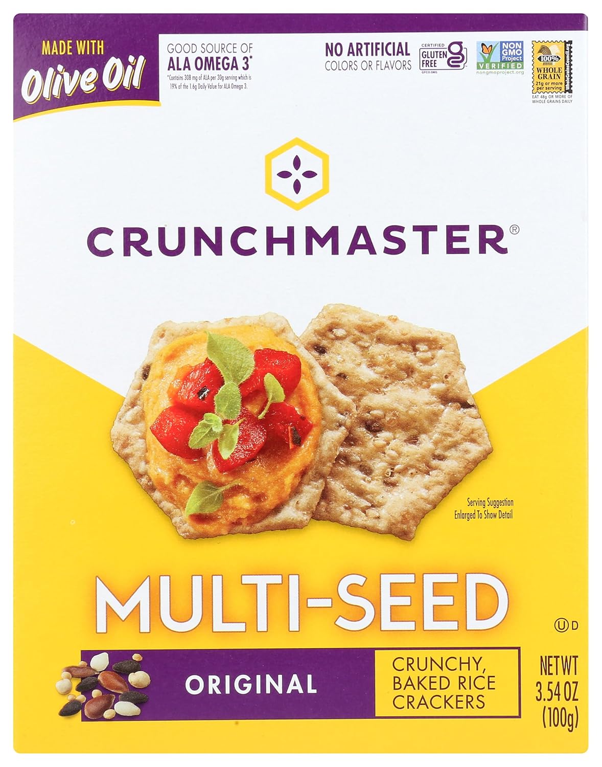 CRUNCHMASTER Original Multi-Seed Crackers box.